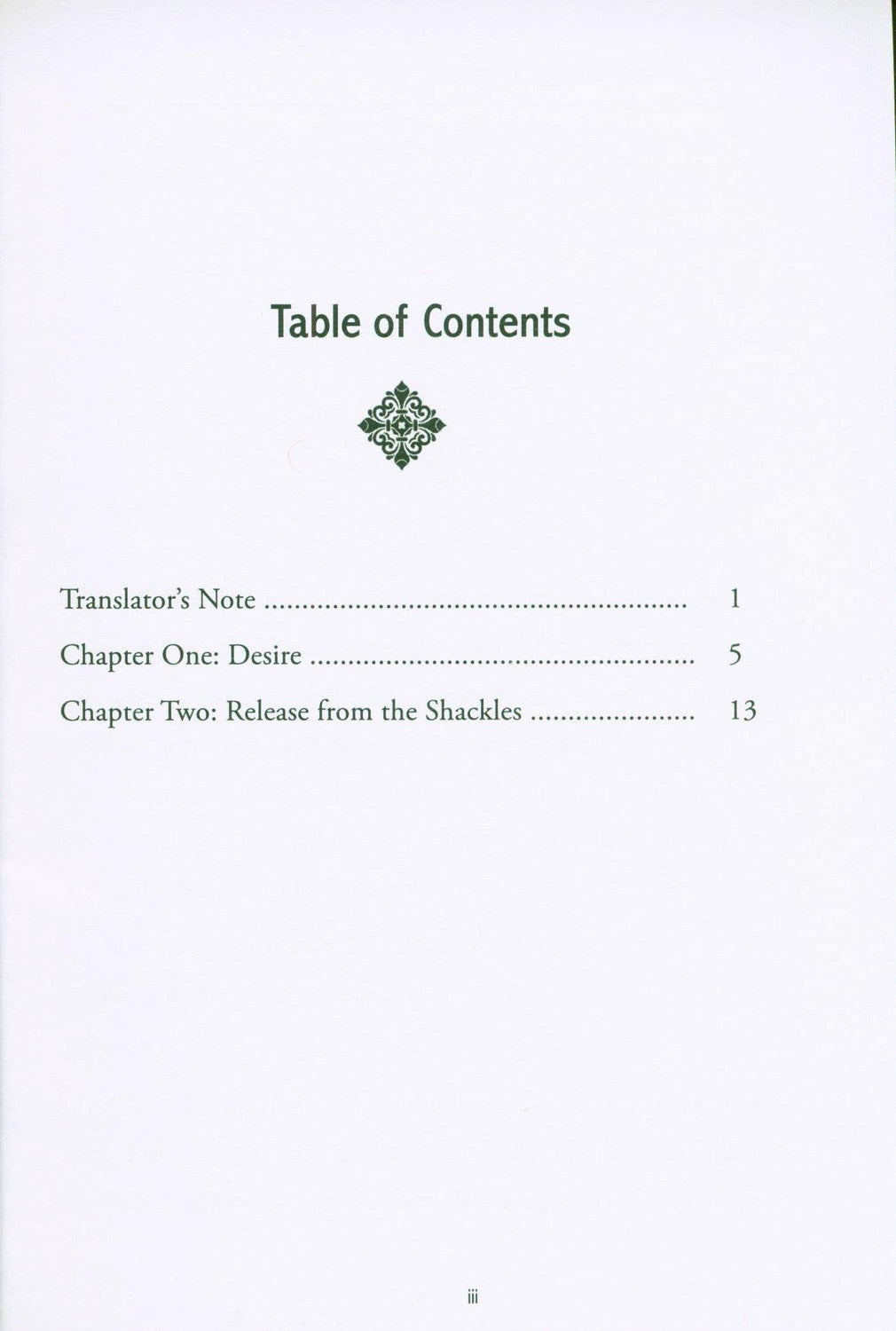 Release from the Shackles of Desires